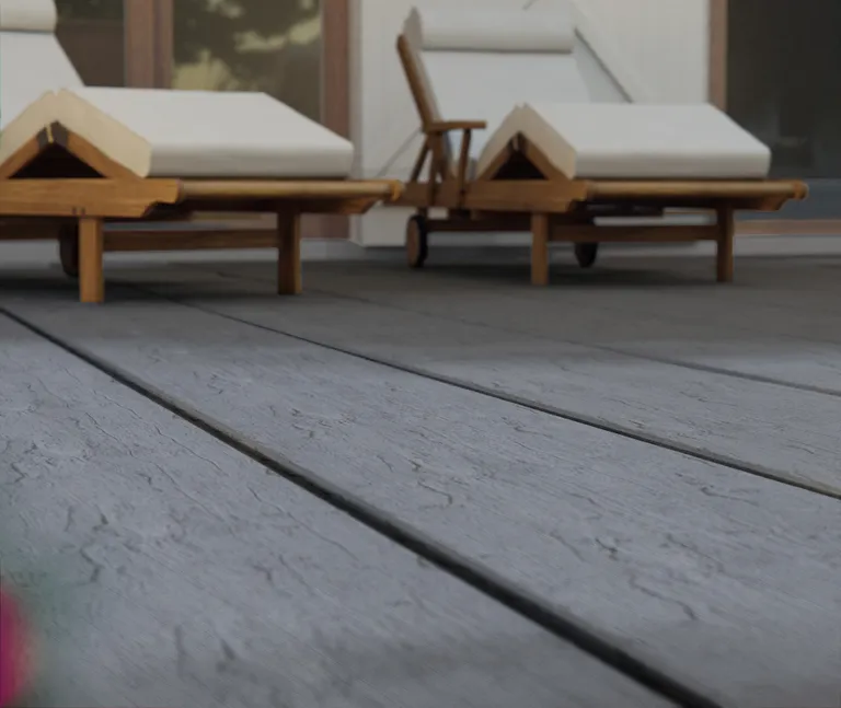 HORI Terrassendielen WPC Treibholz Massiv XXL grau tiefe Holzstruktur + geriffelt19x200mm 4