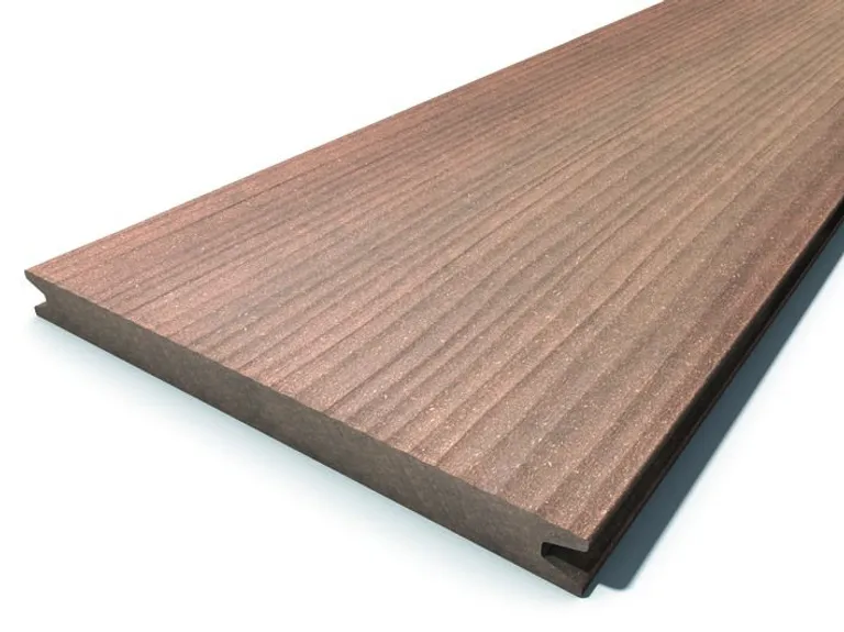 Megawood Terrassendielen Komplettset WPC Jumbo Premium massiv naturbraun 0