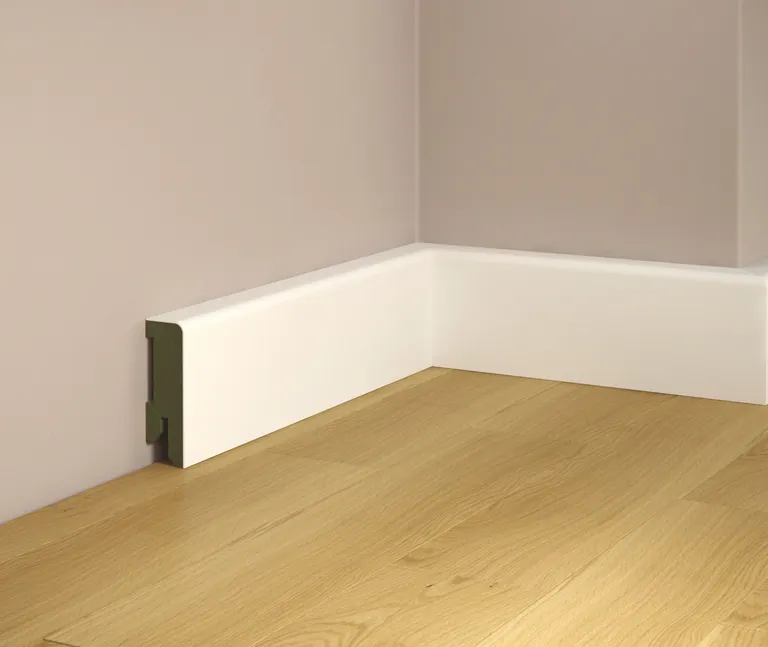 tilo MDF-Sockelleiste Weiß RAL9016 foliert 0