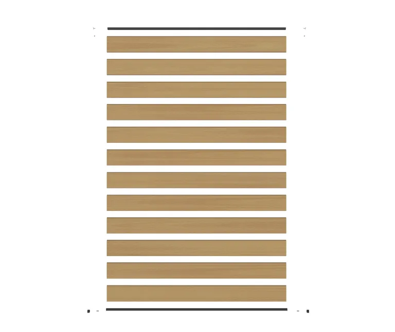 NewTechWood WPC Sichtschutzzaun Stecksystem Portland 1