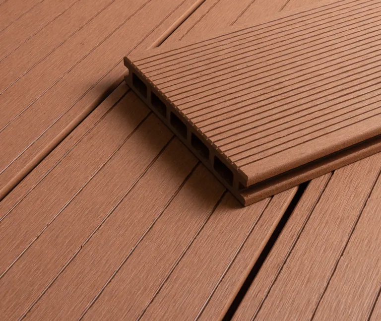 HORI Terrassendielen Komplettset WPC/BPC Aktion Hohlkammer hellbraun 22 x 140 mm 4