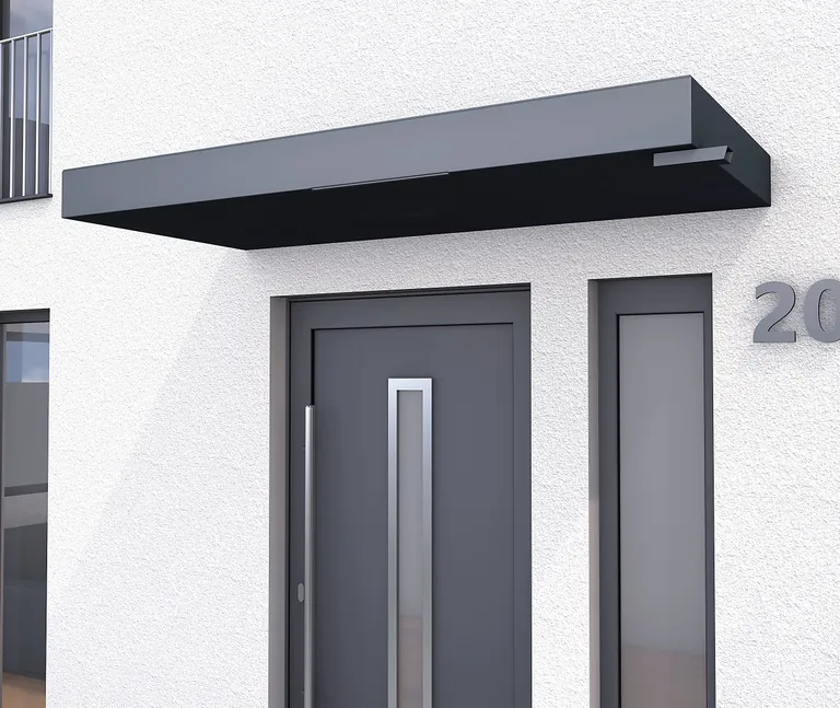 Gutta Vordach Haustür BS PLUS 200 DB 703 FS anthrazit aluminium 0