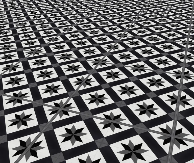 Gerflor Klebe-Vinylboden, Senso Unik, Fliese, Cordoba Black 1