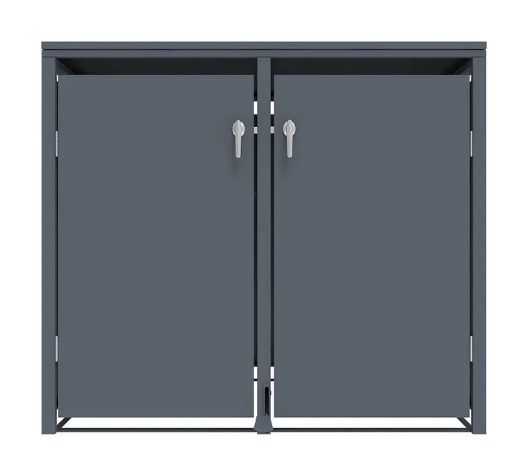 HORI Mülltonnenbox Cleanman 4 Anthrazit mit Fuß Pedal 4