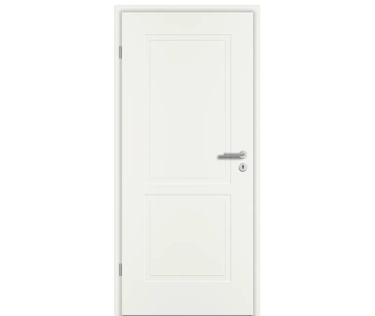 PRÜM Zimmertür ELEGANCE MODENA M2 Weißlack Exclusiv RAL 9010 Röhrenspan Eckkante 0