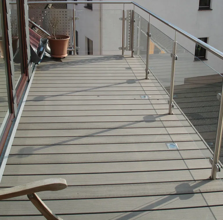 Megawood Terrassendielen Komplettset WPC Premium massiv basaltgrau 4