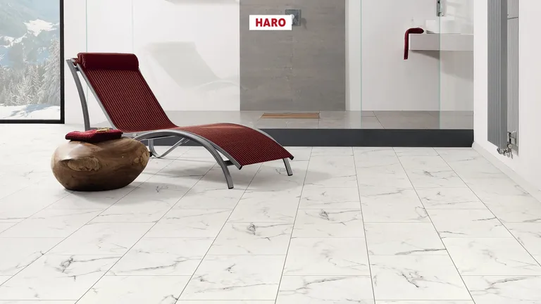 HARO Disano LifeAqua Marmor weiß Steinstruktur Piazza 3