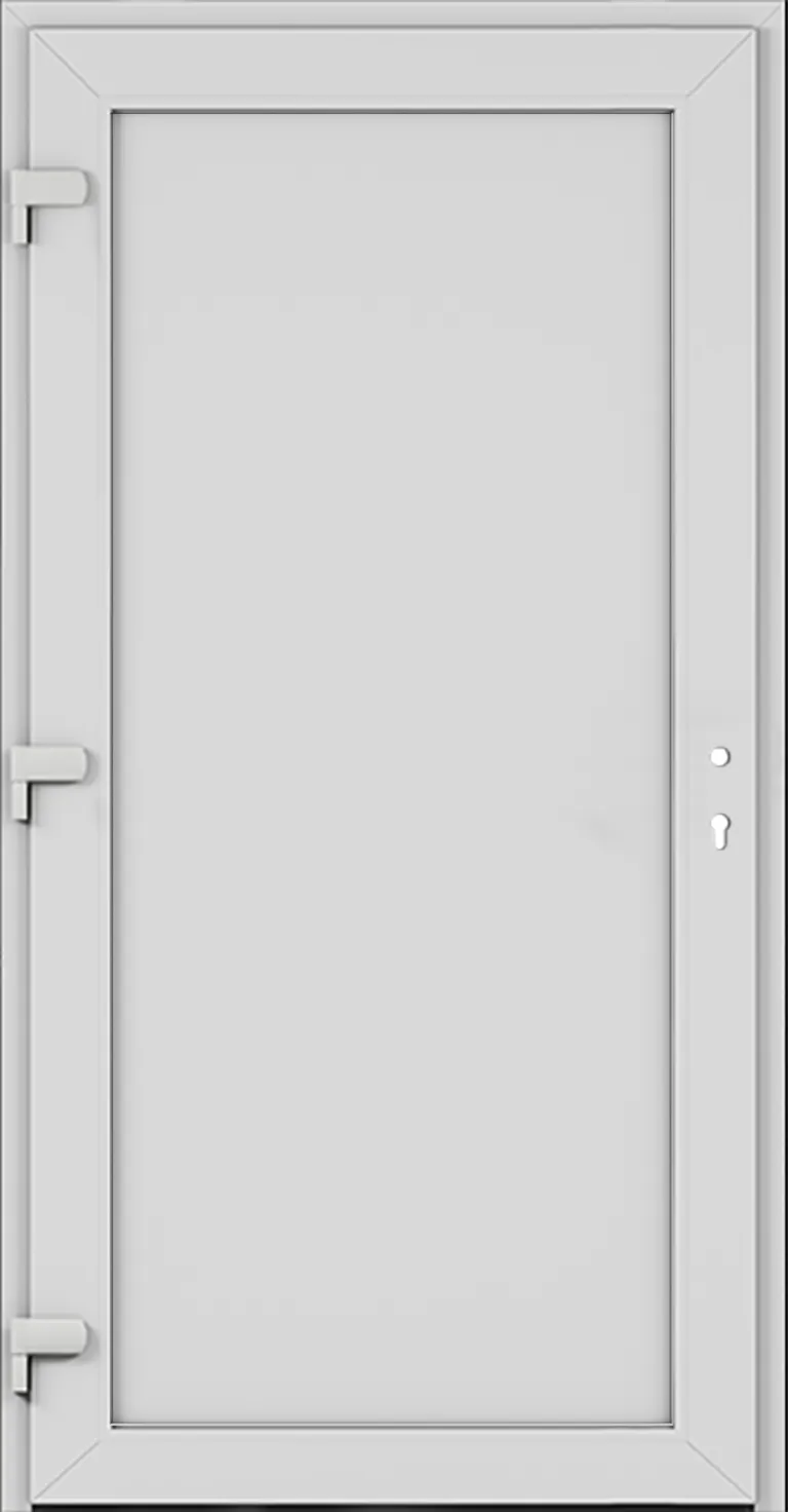 HORI Aluminium Kunststoff Haustür Safety Slim ohne Türgriff 1