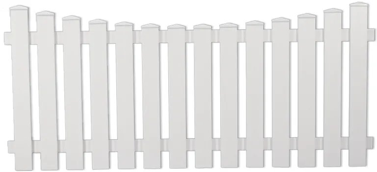 TETZNER & JENTZSCH Vorgartenzaun Lightline Vorgarten Tiefbogen weiß 0