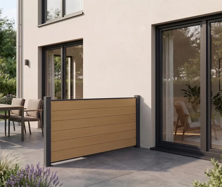 NewTechWood WPC Sichtschutzzaun Stecksystem Portland 8