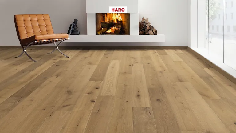 HARO Parkett 4000 Raucheiche invisible Universal strukturiert Landhausdiele 2.Wahl 2