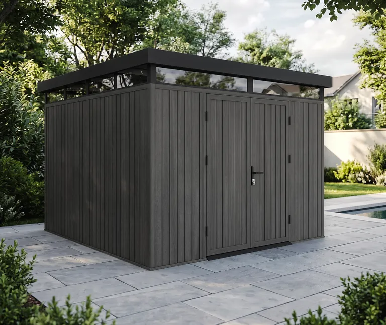 HORI Gartenhaus mit Flachdach 300 x 300 cm 15