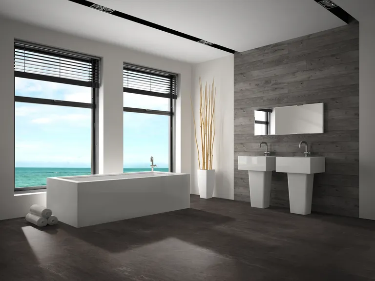 HORI Klick-Hartvinylboden Rigid SPC XXL Fliesenformat Travertino Torrone Steinstruktur 7