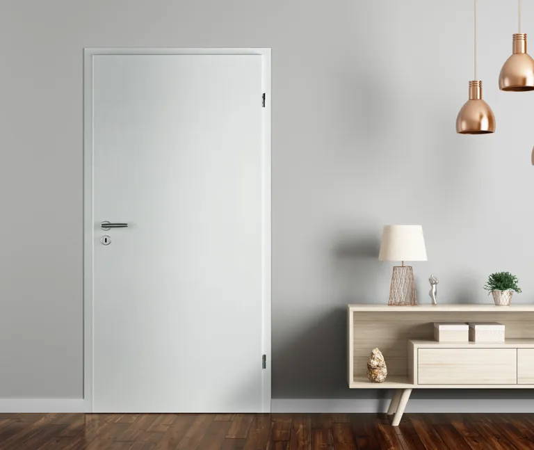PRÜM Schallschutztür Wohnungseingangstür CPL Esche weiß 2