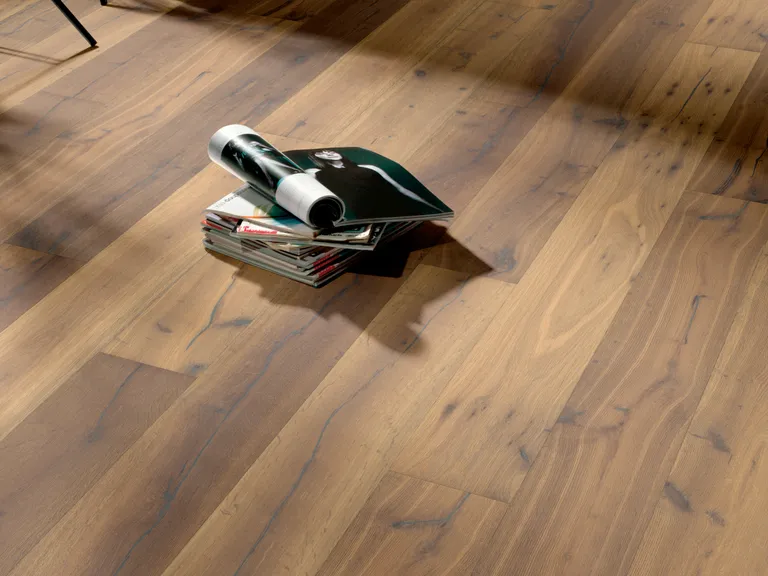 HORI Parkett 300 Eiche Vintage rustikal gebürstet geräuchert Landhausdiele weiss natur-geölt 3