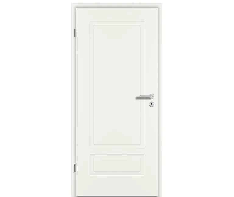 PRÜM Zimmertür ELEGANCE MODENA M2/1 Weißlack Exclusiv RAL 9010 Röhrenspan Eckkante 0
