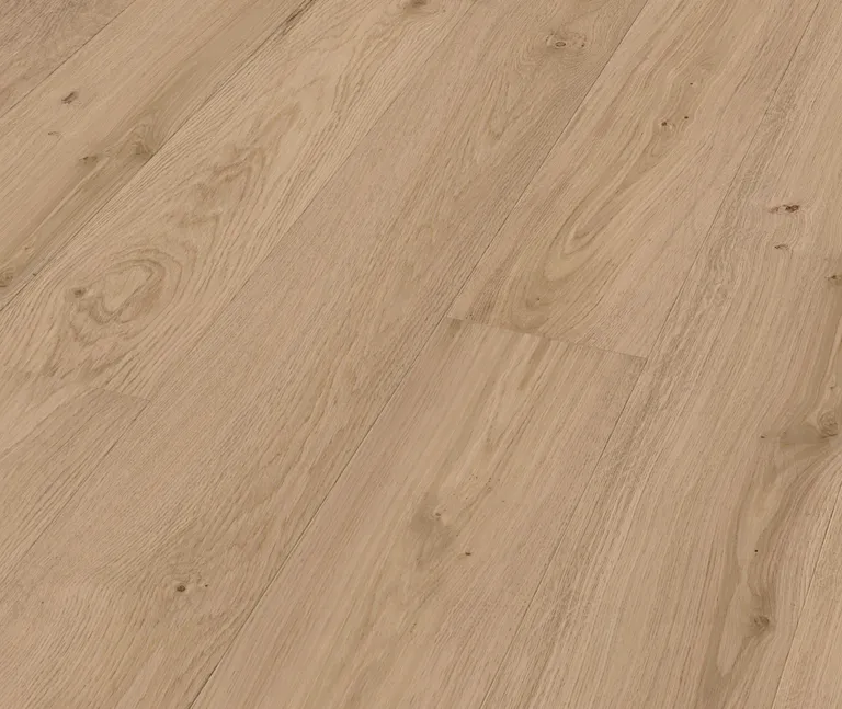 MEISTER Lindura Holzboden HD 400 Eiche lebhaft creme 08935 gebürstet ultramattlackiert Landhausdiele 1