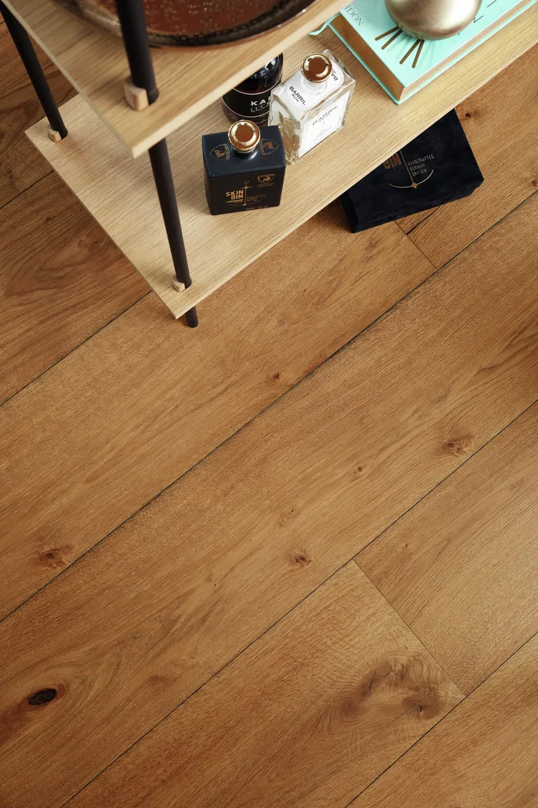 MEISTER Lindura Holzboden HD 400 Eiche authentic kastanienbraun 8911 gebürstet Landhausdiele 3