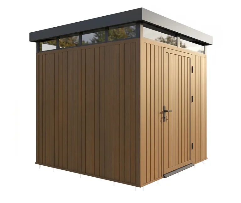 HORI Gartenhaus mit Flachdach 300 x 300 cm 1