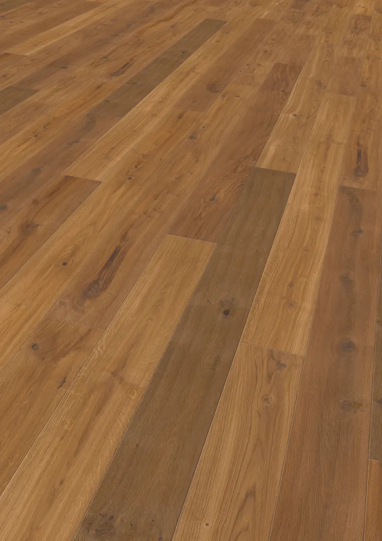 tilo Parkett RUSTICO Eiche Caramel Intens gehobelt Landhausdiele 1