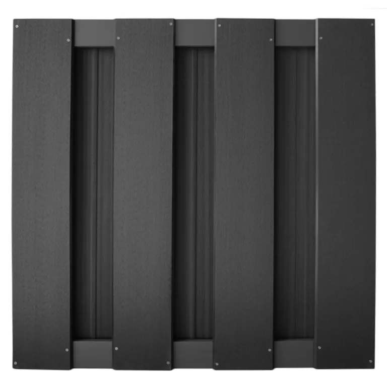 HORI WPC Sichtschutzzaun Lamellenzaun Quadratisch klein Anbauset 0