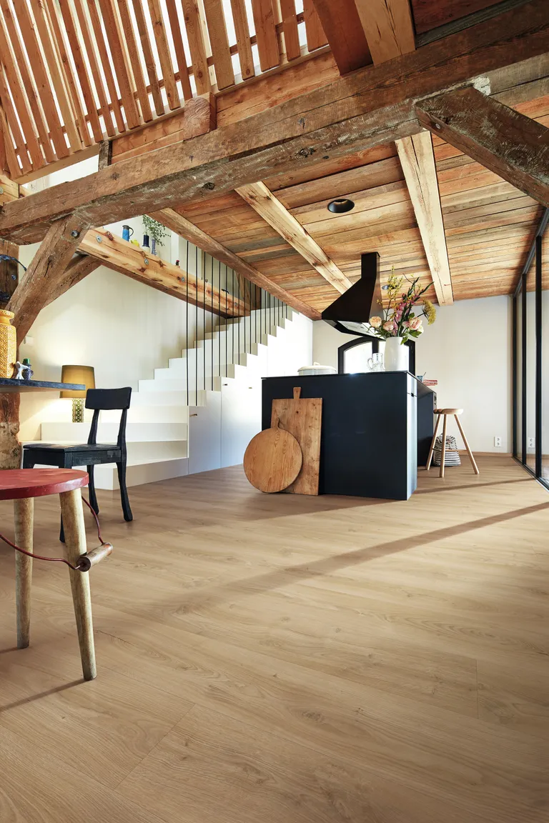 MEISTER PVC-freier Designboden MeisterDesign. next DL 500 S Schlosseiche hell Landhausdiele 5G Dry® 1