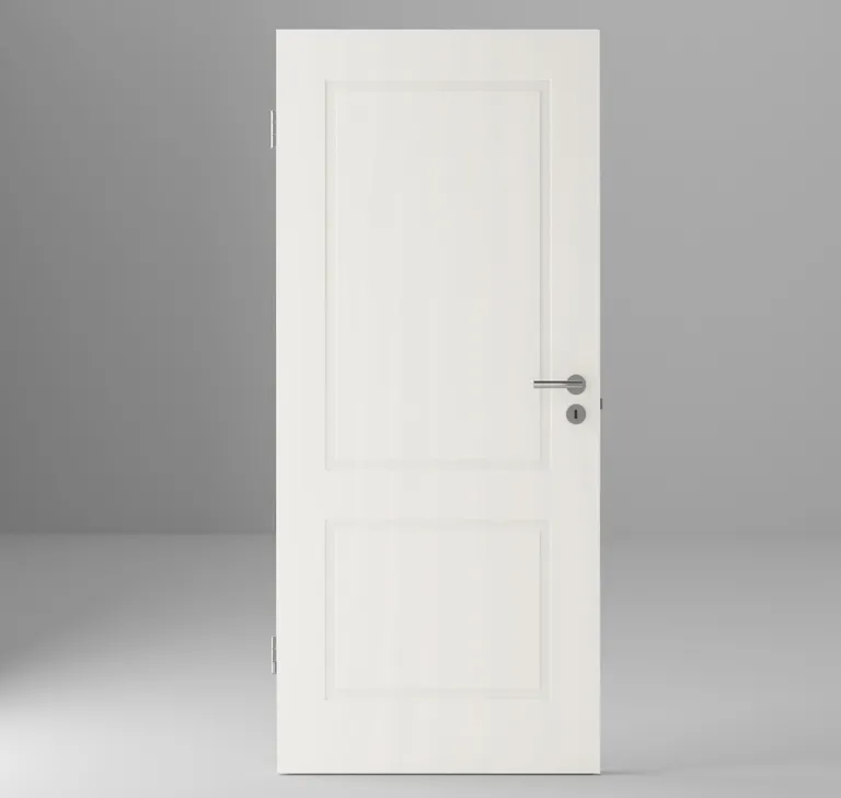 HORI Schallschutz Wohnungseingangstür Alicante 2 Weißlack RAL9010 Vollspan Eckkante 1