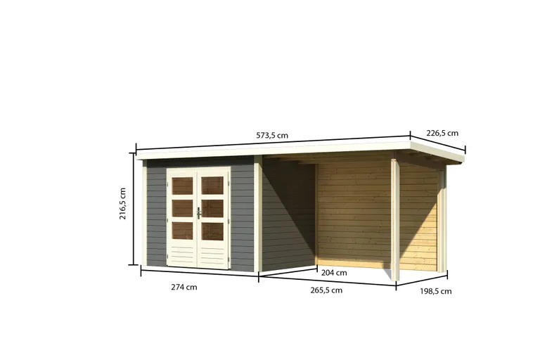 HORI Gartenhaus Skagen 5 1