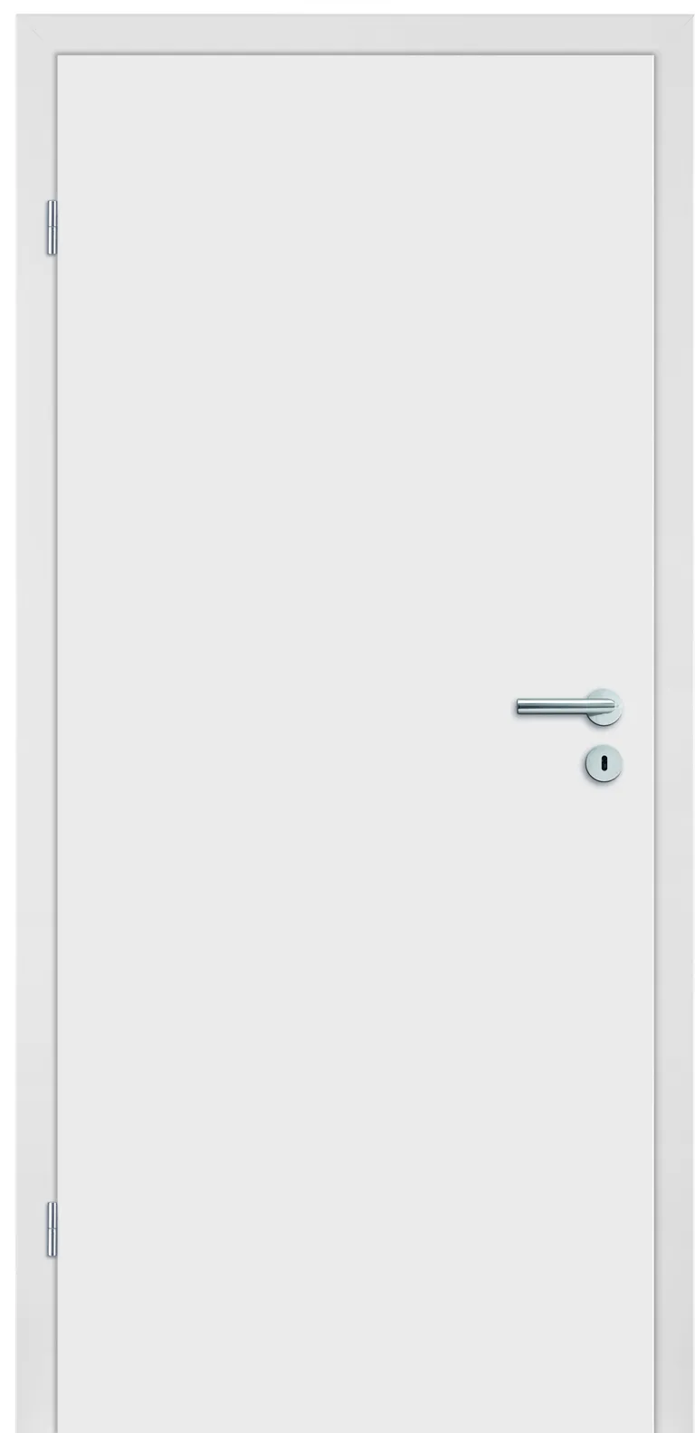 HORI Schallschutztür Wohnungseingangstür CPL Signalweiß RAL9003 SK1 Vollspan Designkante 0