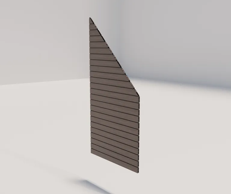 HORI WPC Sichtschutzzaun Stecksystem Rhombus-Style Schrägelement co-extrudiert 1