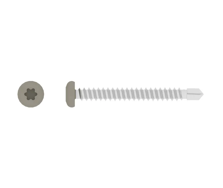 HORI Fassadenprofil Schrauben Set beige-grau 4,2 x 38 mm 0