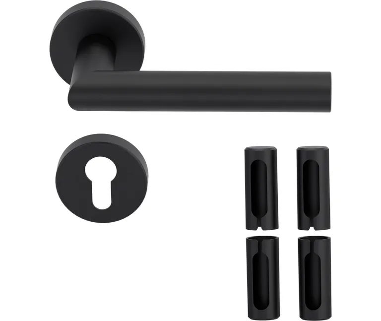 HORI Türgriff L-Form schwarz PVD 1
