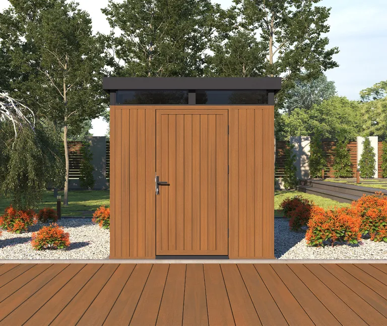 NewTechWood Gartenhaus mit Flachdach 1