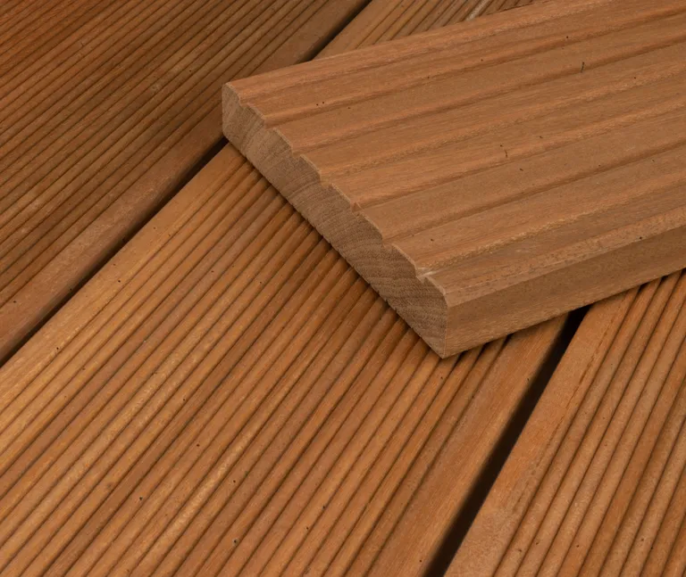 HORI Terrassendielen Komplettset Bangkirai Standard grob/fein 25 x 145 mm 1