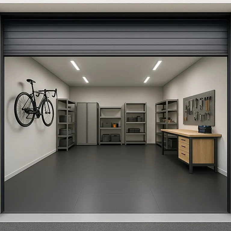Gerflor Garagenboden, R-Tile, Puzzle lose verlegbar, Schwarz 4