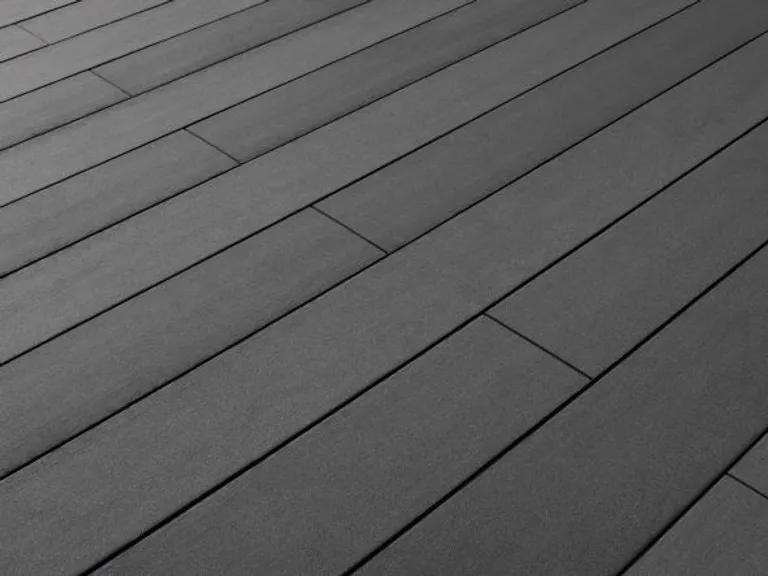 Lignodur terrafina Terrassendielen WPC Massiv XL glatt gebürstet Graphit 21 x 196mm 1