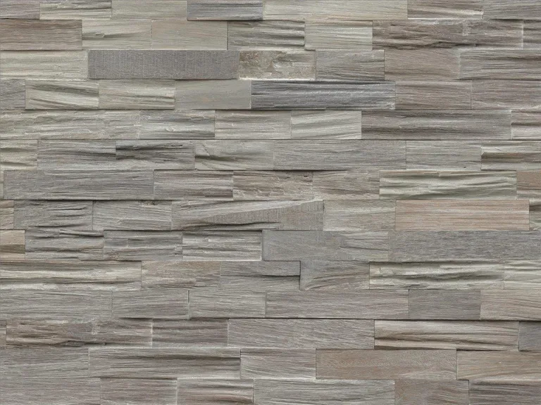 INDO Echtholz Wandverkleidung 3D Holzverblender Axewood White wash 2