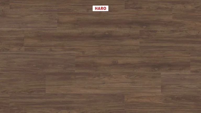 Haro Disano Saphir PVC freier Designboden Nussbaum strukturiert Landhausdiele 1
