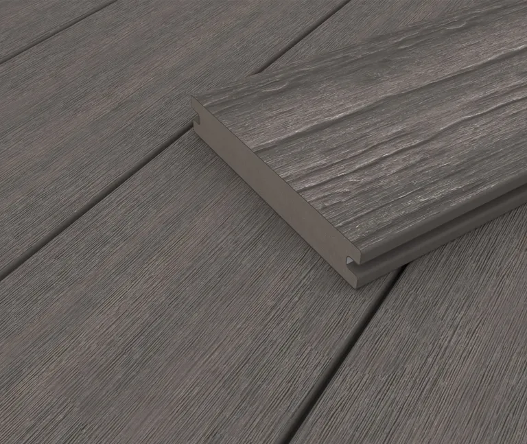 HORI Terrassendiele WPC Massiv Co-Extrudiert tiefe Struktur 22,5 x 138 mm Grau 4