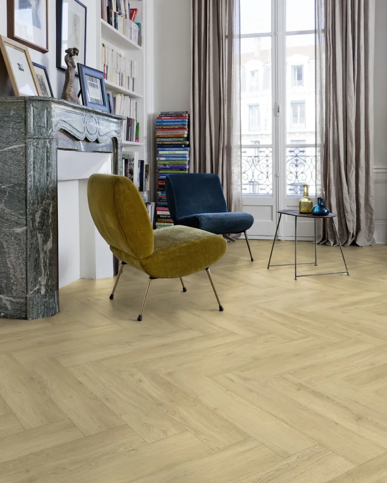 Gerflor Klebe-Vinylboden massiv Virtuo 55 Sunny Nature Fischgrät 4