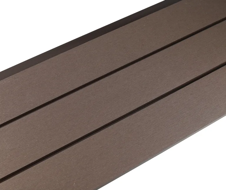 HORI WPC Fassadenverkleidung Hohlkammer braun glatt/gebürstet 129x20mm 3