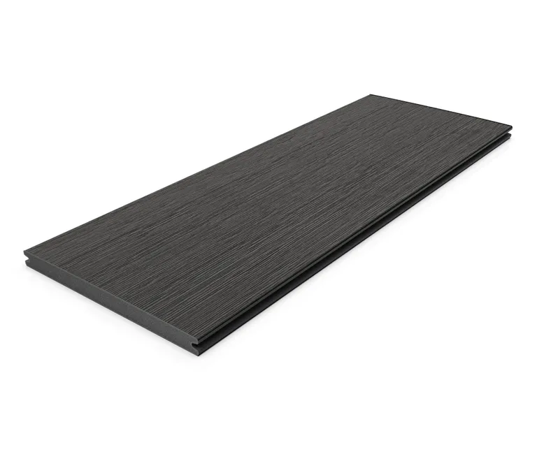 HORI Terrassendielen WPC Maui-Style XXL Massiv grau tiefe Holzstruktur + geriffelt 17 x 220 mm 3