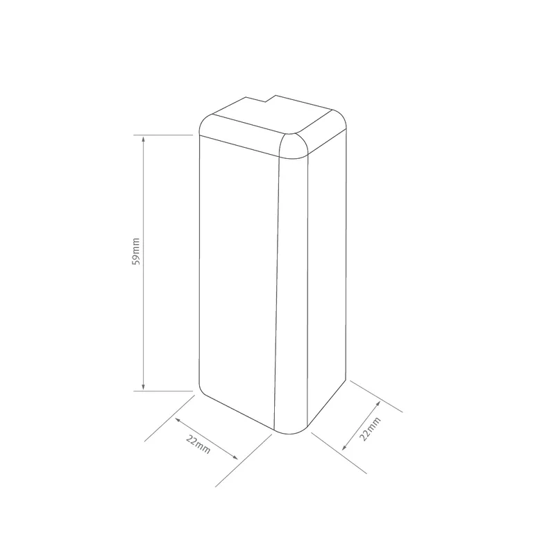 EGGER Außenecke Cubical Eiche silber 6 cm 1