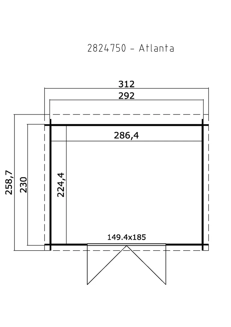 Lasita Maja Gartenhaus Atlanta 2