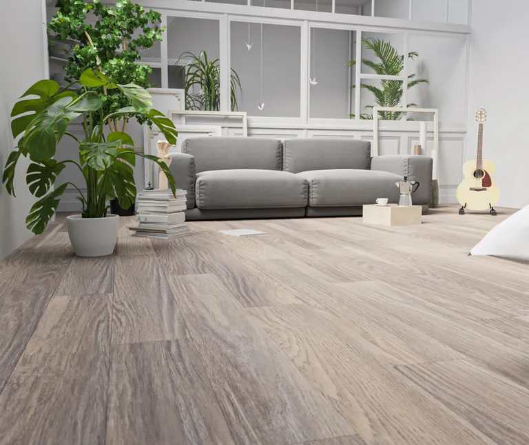 HORI Klick-Hartvinylboden massiv Eiche rauchgrau Landhausdiele 7