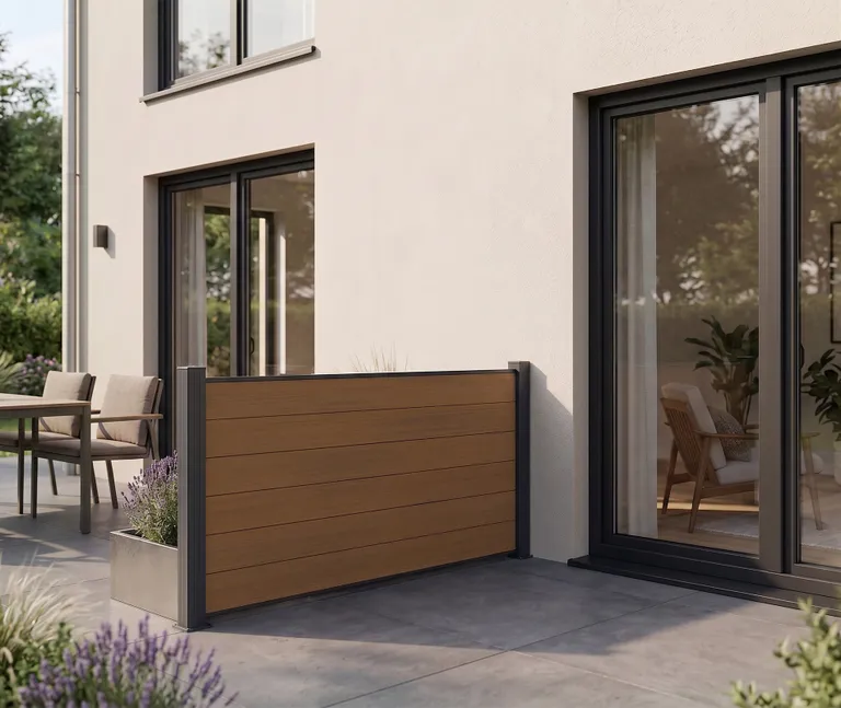 NewTechWood WPC Sichtschutzzaun Stecksystem Portland 5