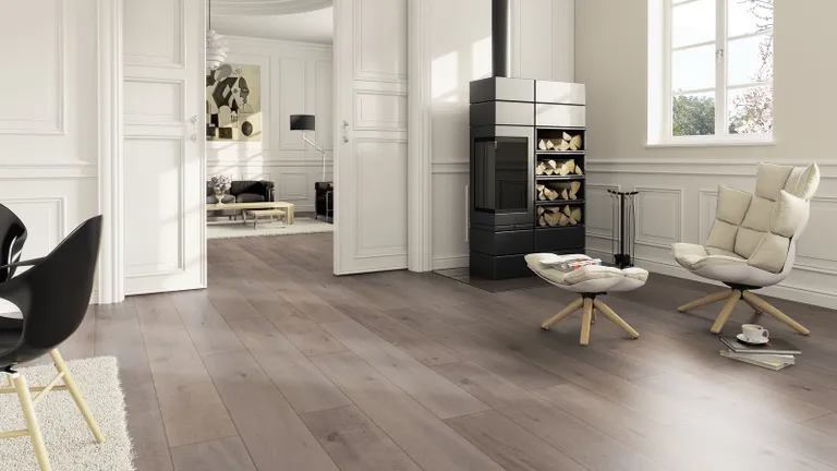 ter Hürne PVC-freier Klick-Designboden dureco Classic Line OF 2807 Eiche taupegrau Landhausdiele 3