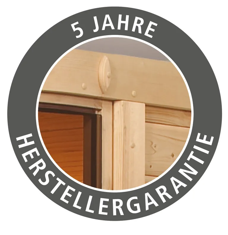 Karibu System-Sauna Komplettset Mynte Eckeinstieg 68 mm 9