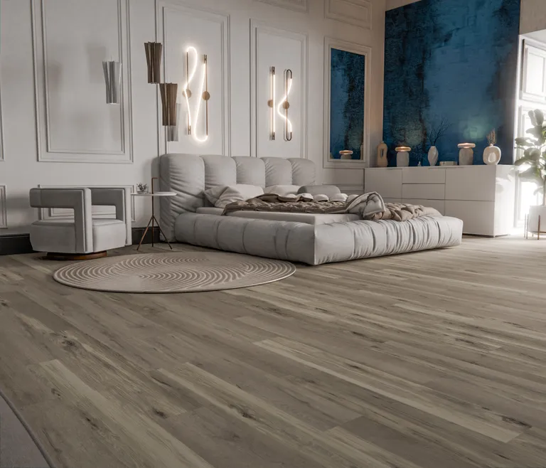 D-SYN Eiche Burgund Klick-Hartvinylboden Rigid SPC grau Landhausdiele Holzstruktur 7