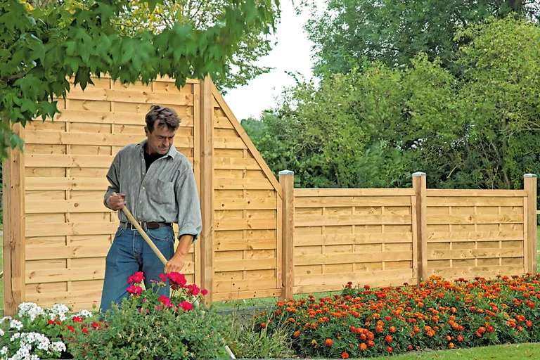 TETZNER & JENTZSCH  Sichtschutzzaun ATLANTA-Serie Komplettset 0